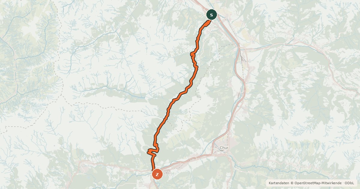 Kartenübersicht der Radroute Kunkels Bike