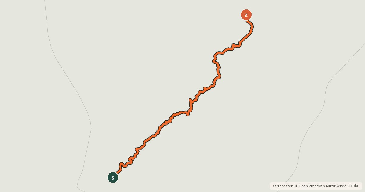 Kartenübersicht der Radroute La Grande Traversée du Volcan à Vélo, étape 2, Maurs / Aurillac