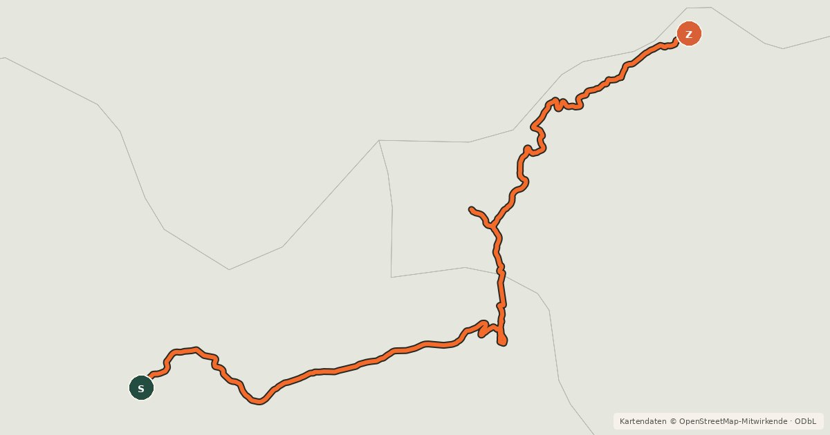 Kartenübersicht der Radroute La Grande Traversée du Volcan à Vélo, étape 5, Allanche / Blesle