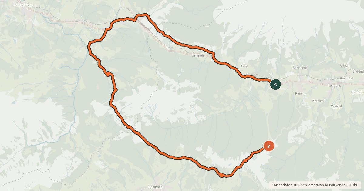 Kartenübersicht der Radroute LE 05 | Soft-Trail-Tour