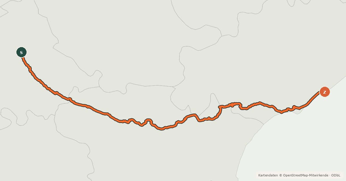 Kartenübersicht der Radroute Le Canal du Midi à vélo