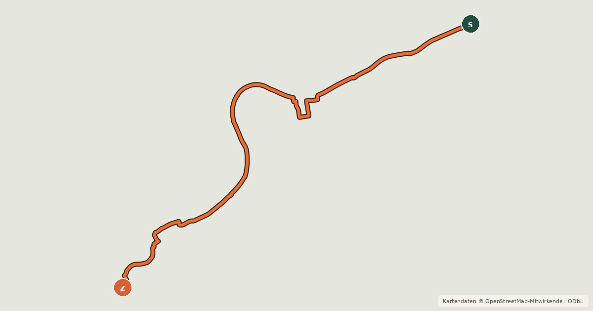 Kartenübersicht der Radroute Le Chemin de la Moselle - Kœnigsmacker - Thionville via rive droite Moselle