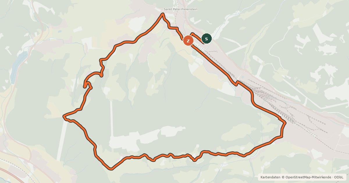 Kartenübersicht der Radroute LN09a - Niederung - Tal