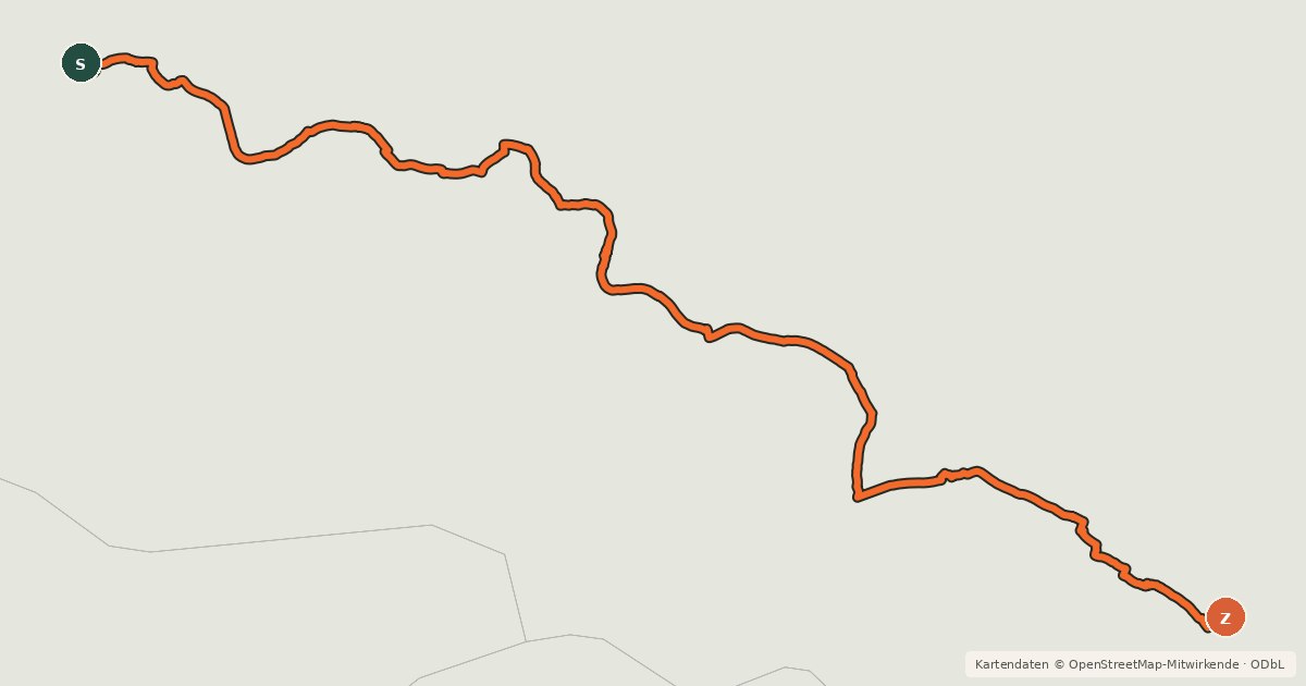 Kartenübersicht der Radroute Loire à Vélo 7