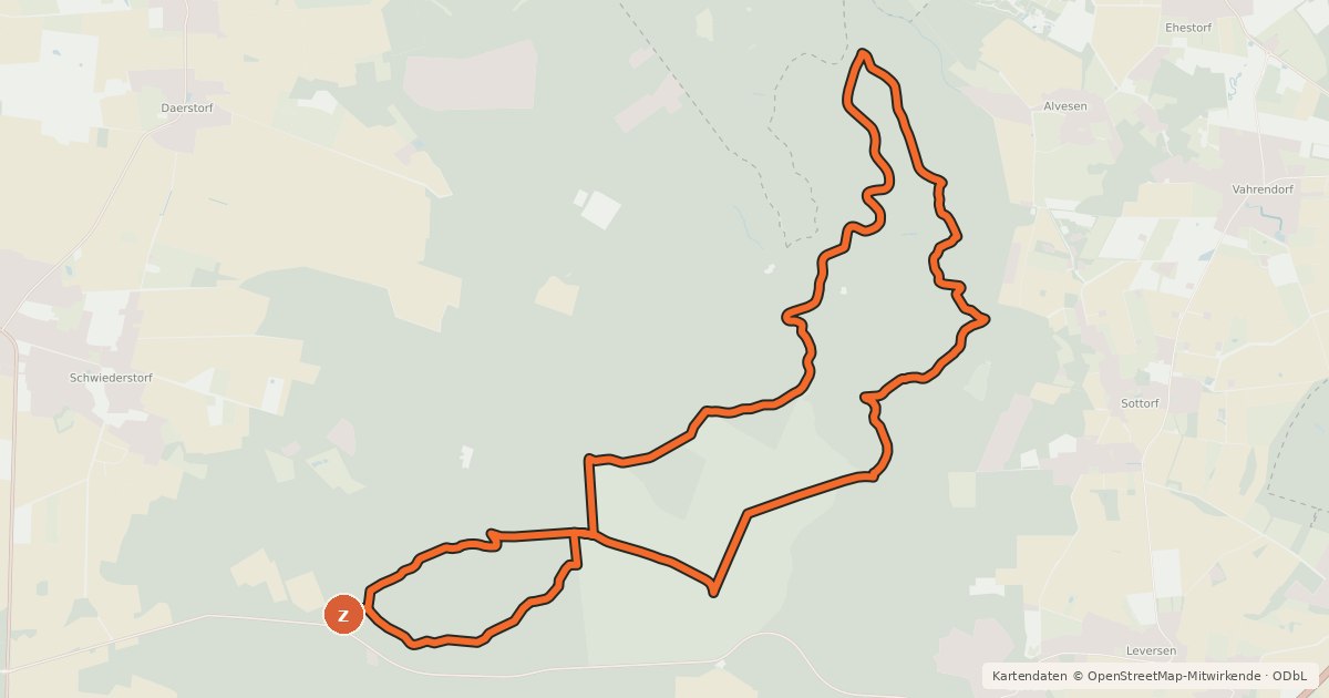 Kartenübersicht der Radroute Mountainbike-Tour M1 Rosengarten