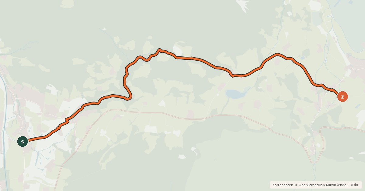 Kartenübersicht der Radroute MTB 78 Rauschberg-Kienberg Runde