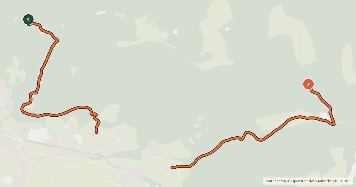 Kartenübersicht der Radroute MTB Alpbach über Gindel Alm
