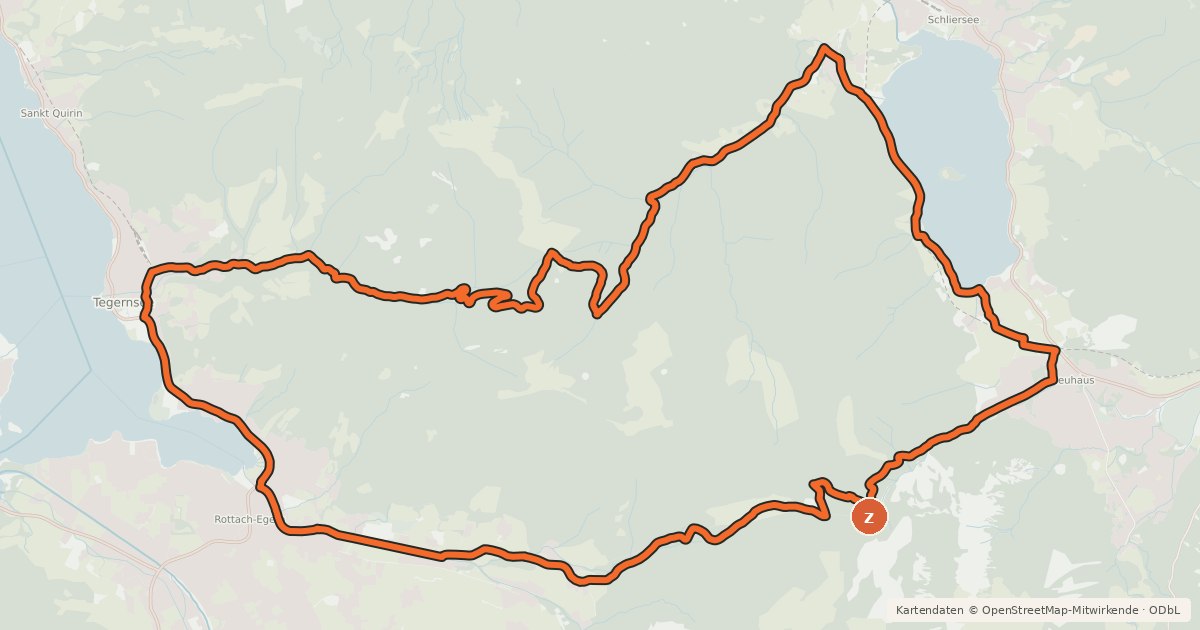 Kartenübersicht der Radroute MTB Alpbachtal Rundtour