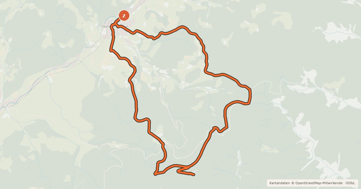 Kartenübersicht der Radroute MTB Brandenkopf-Trip