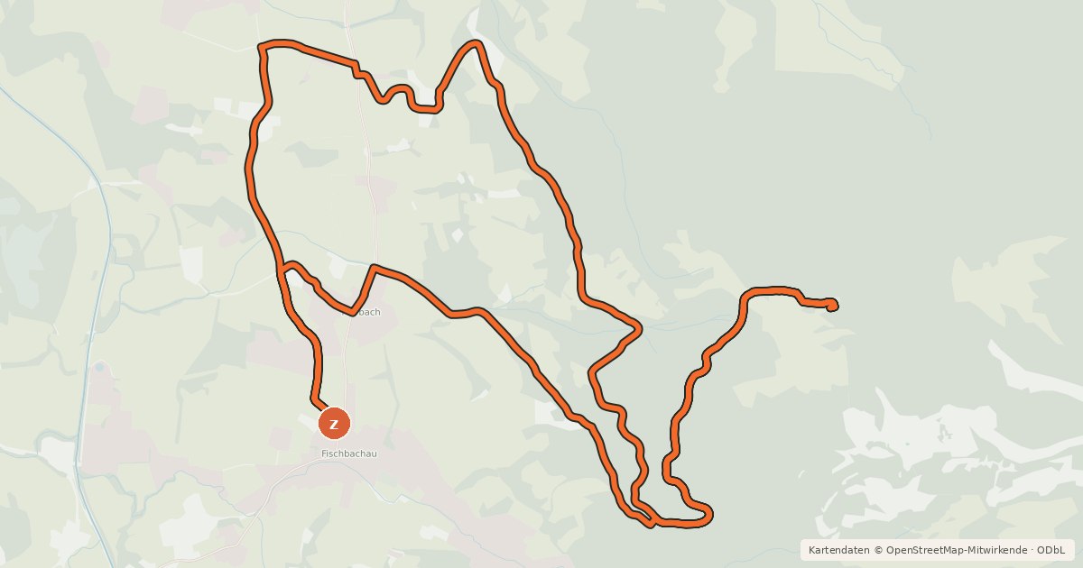 Kartenübersicht der Radroute MTB Bucheralm Sprint