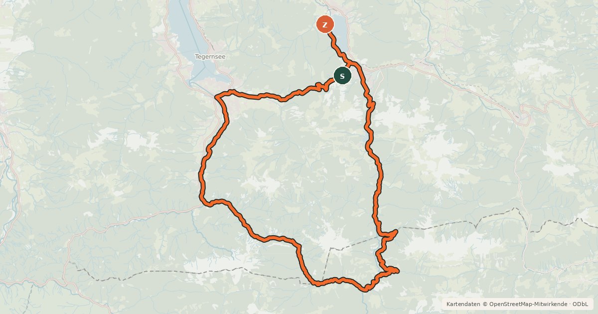 Kartenübersicht der Radroute MTB Erz-Herzog-Johann Tour