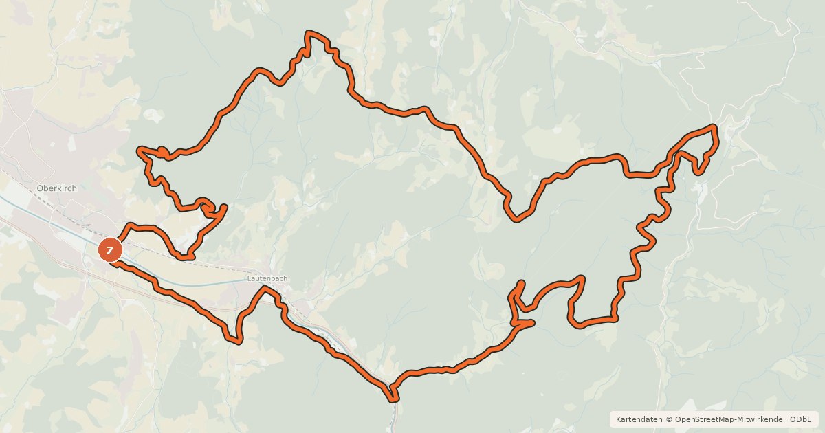 Kartenübersicht der Radroute MTB Große Sohlberg-Tour (14)
