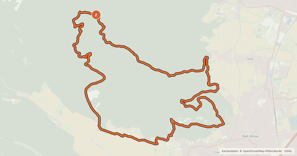 Kartenübersicht der Radroute MTB Harzbergstrecke