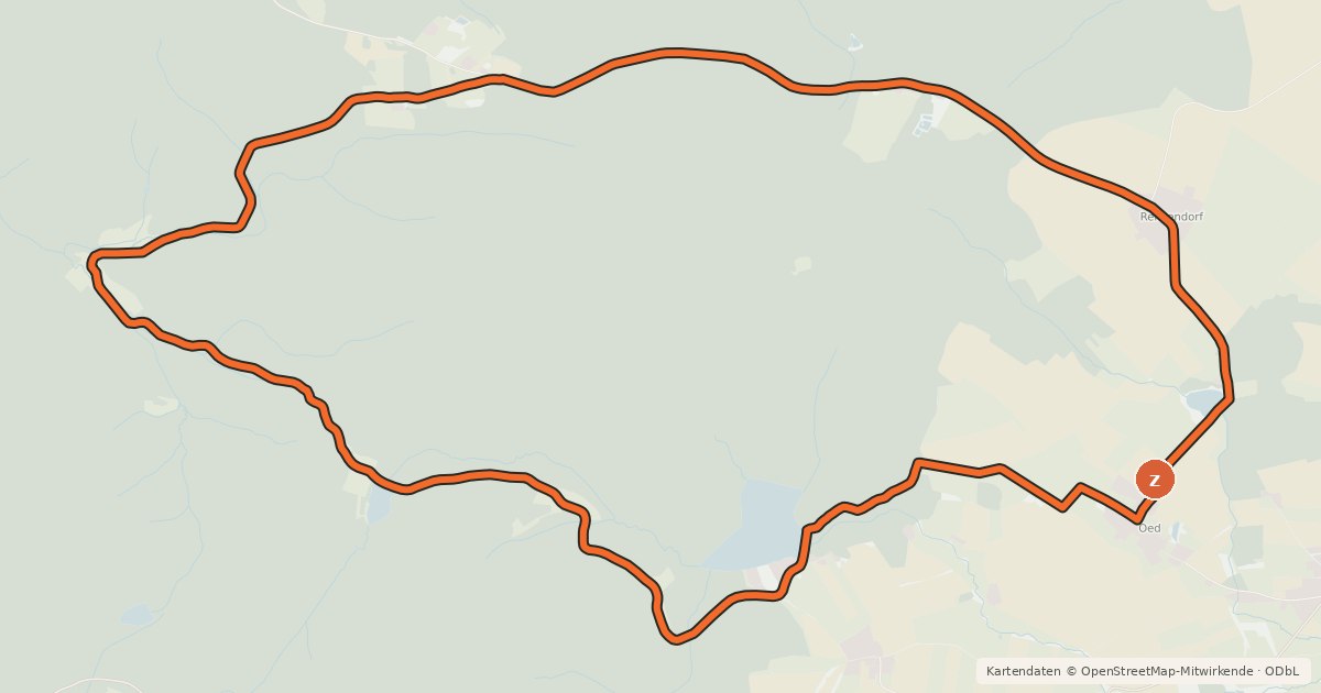 Kartenübersicht der Radroute MTB Höllberg - Runde