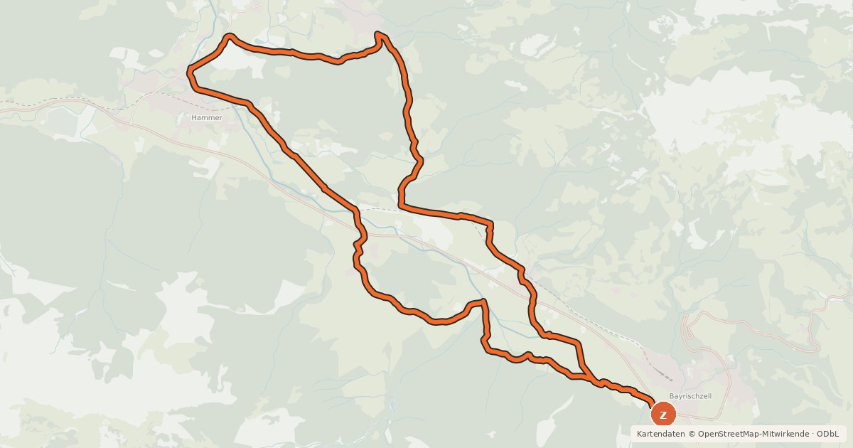 Kartenübersicht der Radroute MTB Kapellentour