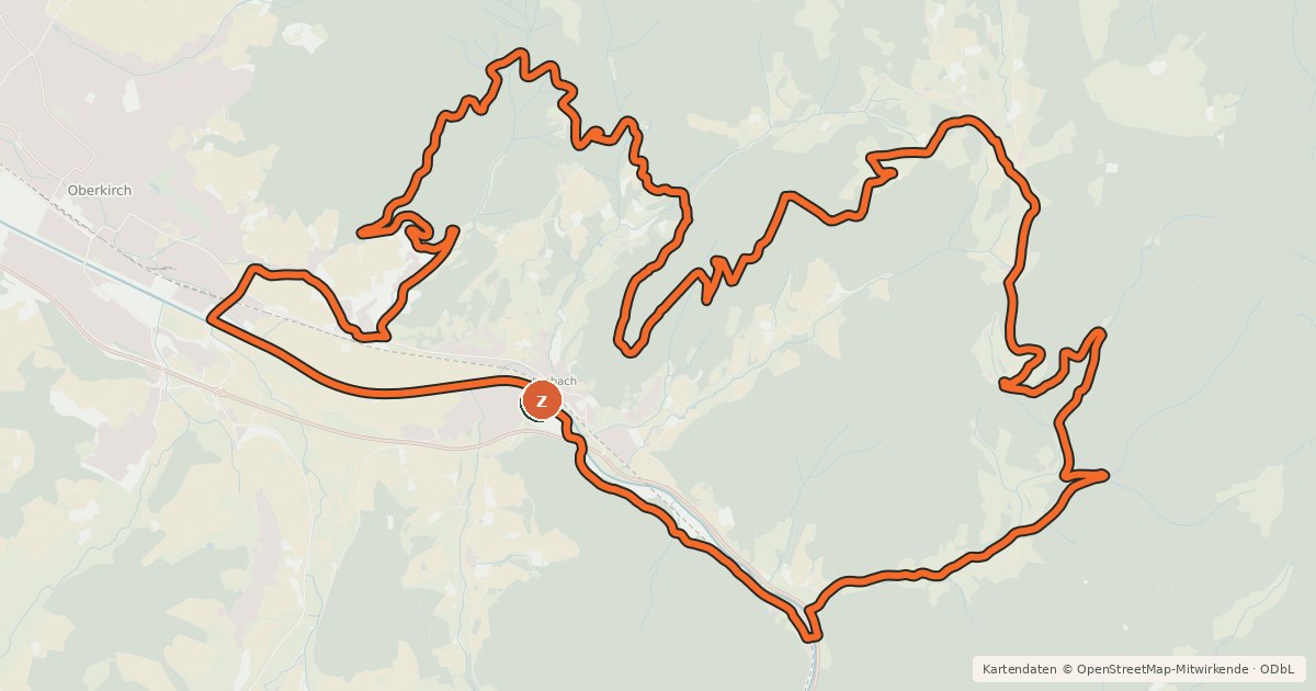 Kartenübersicht der Radroute MTB Kleine Sohlberg-Tour (13)