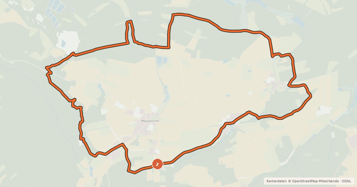 Kartenübersicht der Radroute mtb-Route Massenricht