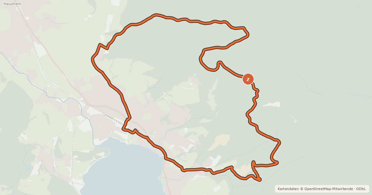 Kartenübersicht der Radroute MTB Rund um die Schliersbergalm