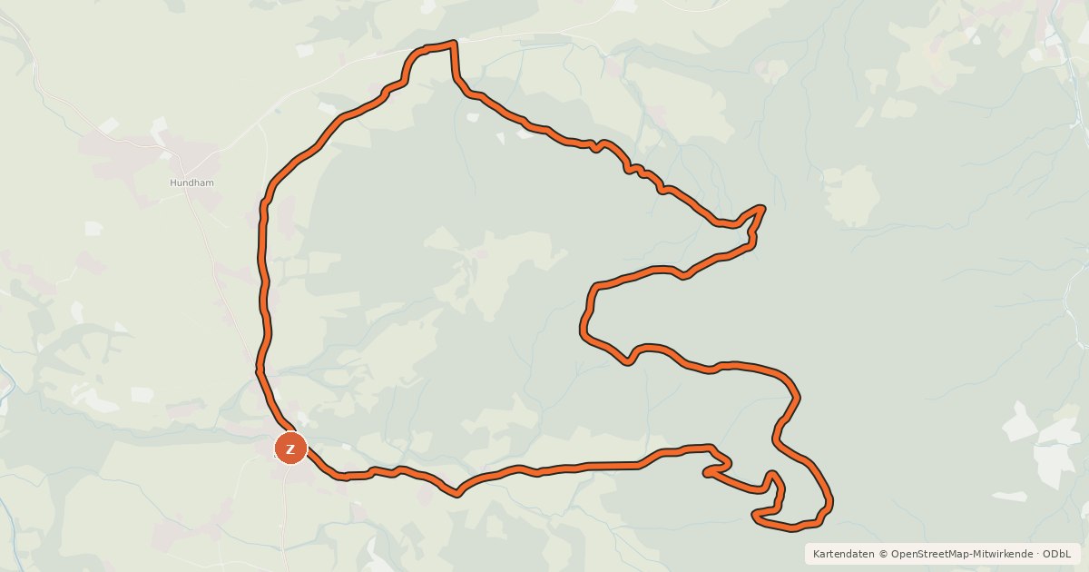 Kartenübersicht der Radroute MTB Schwarzenberg Reib'n