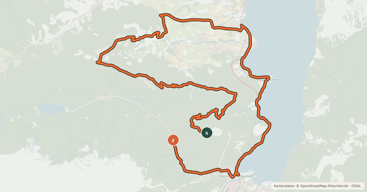 Kartenübersicht der Radroute MTB Sonnstein Runde