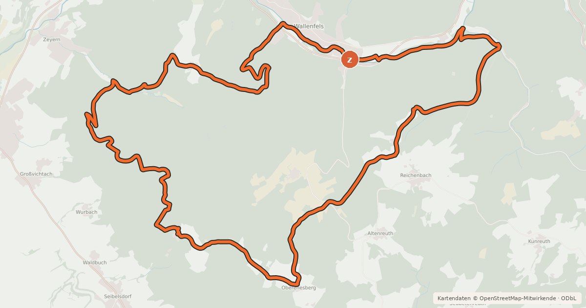 Kartenübersicht der Radroute MTB-Tour 5