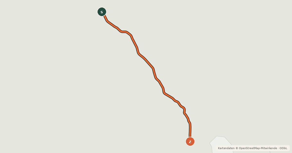 Kartenübersicht der Radroute Musquodoboit Trailway