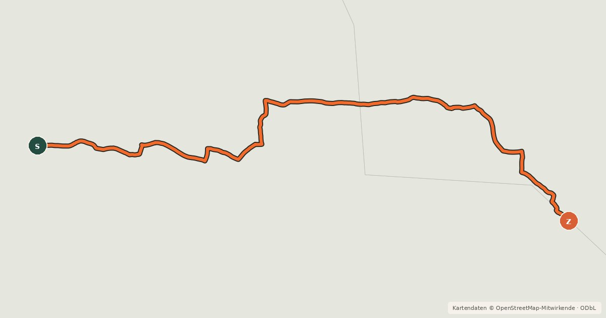 Kartenübersicht der Radroute National Cycle Network Route 344