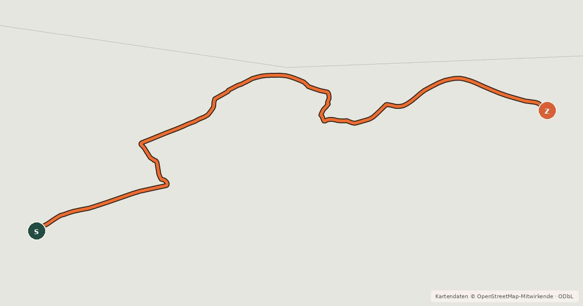 Kartenübersicht der Radroute National Cycle Network Route 46 Link