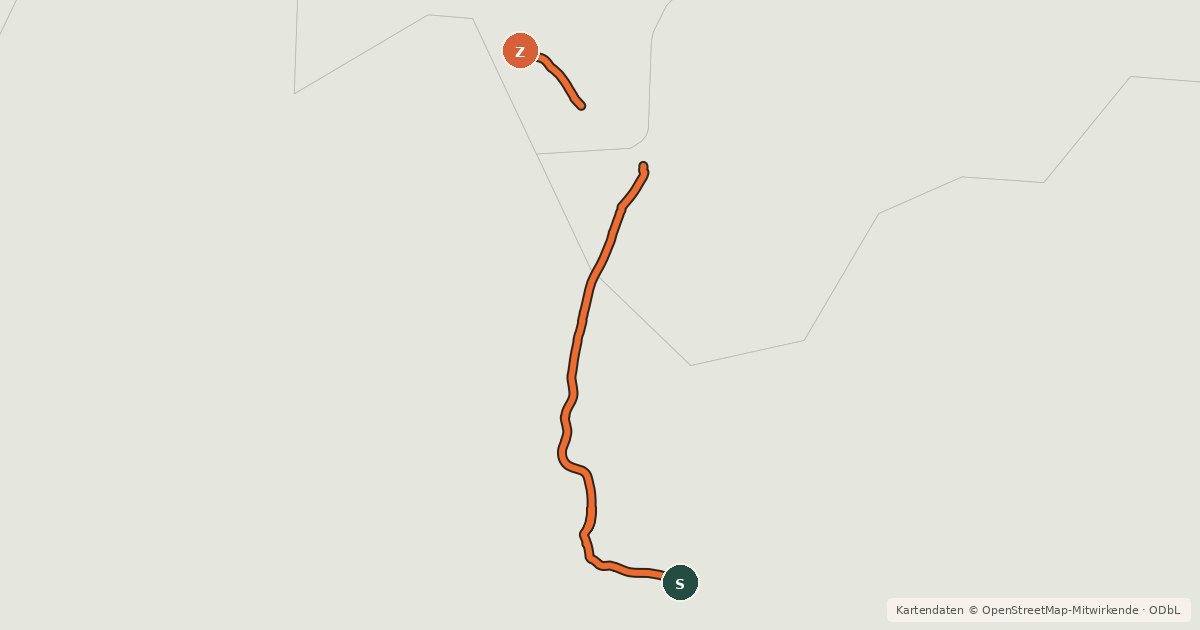 Kartenübersicht der Radroute National Cycle Route 20 Wandsworth to South Merstham (proposed)