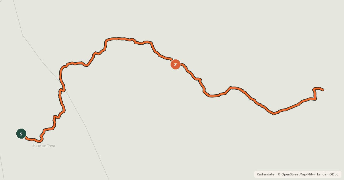 Kartenübersicht der Radroute National Route 550