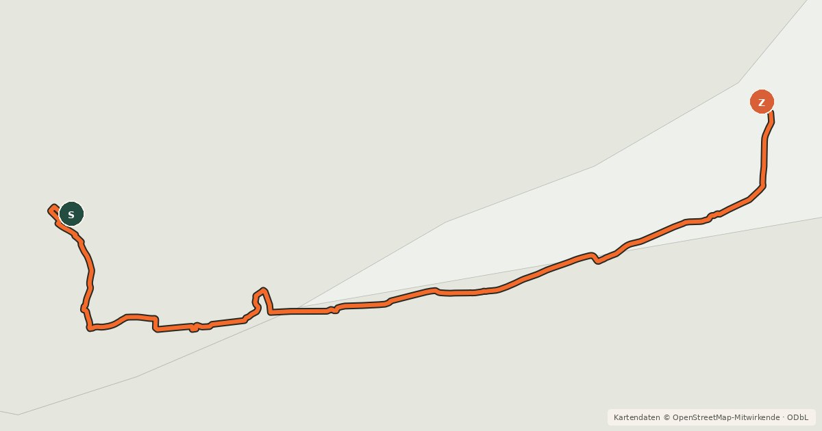 Kartenübersicht der Radroute NCN National Route 13