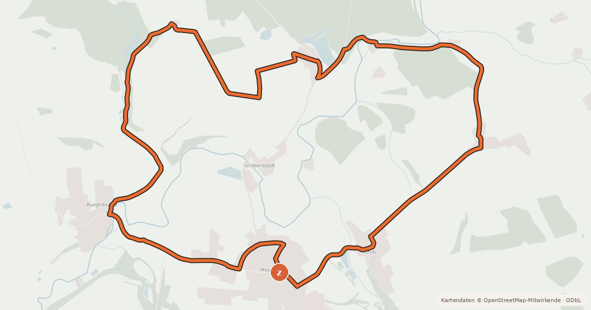 Kartenübersicht der Radroute NEW 9b