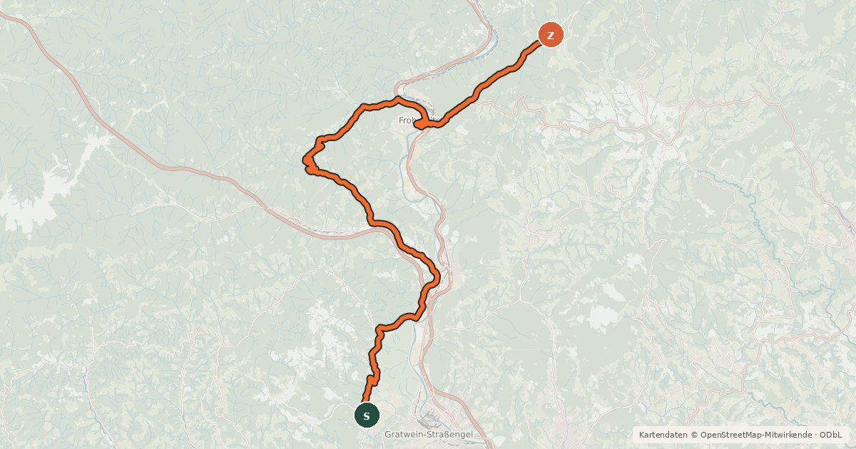 Kartenübersicht der Radroute Nord-West-Tour