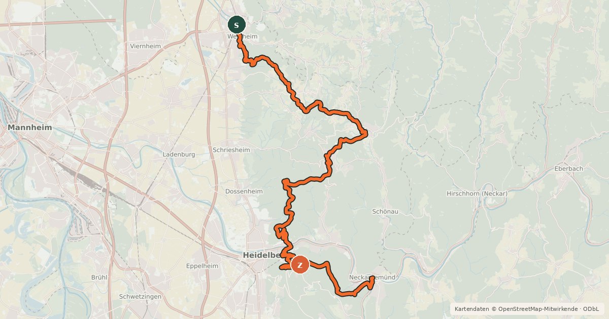 Kartenübersicht der Radroute NPNO Gravel Crossing Etappe1