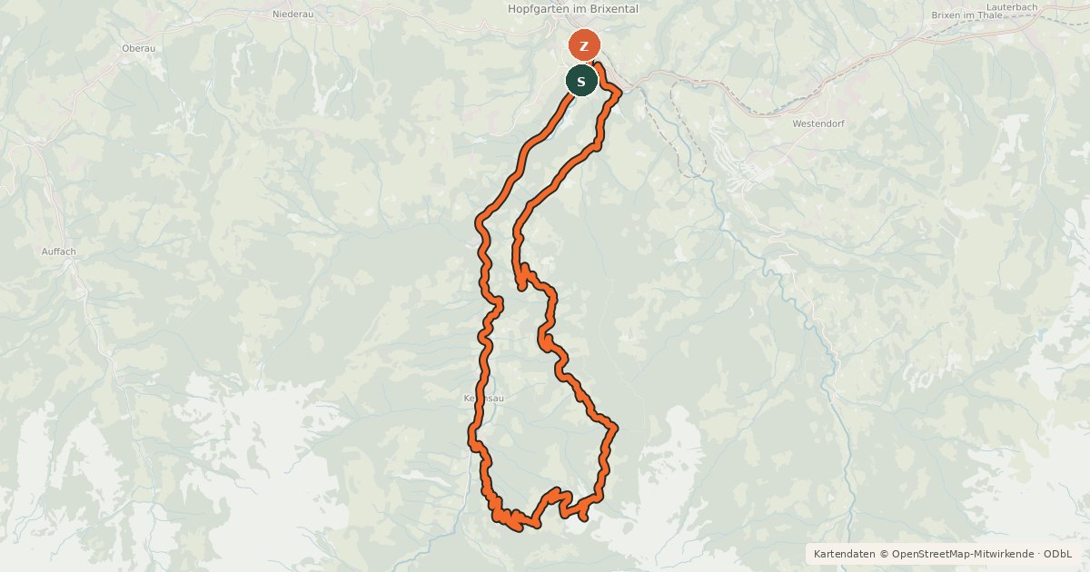 Kartenübersicht der Radroute Ölbankrunde