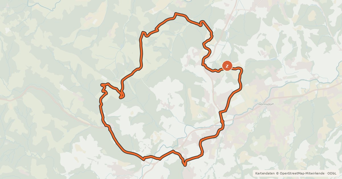 Kartenübersicht der Radroute Panoramatour (Eibiswald)