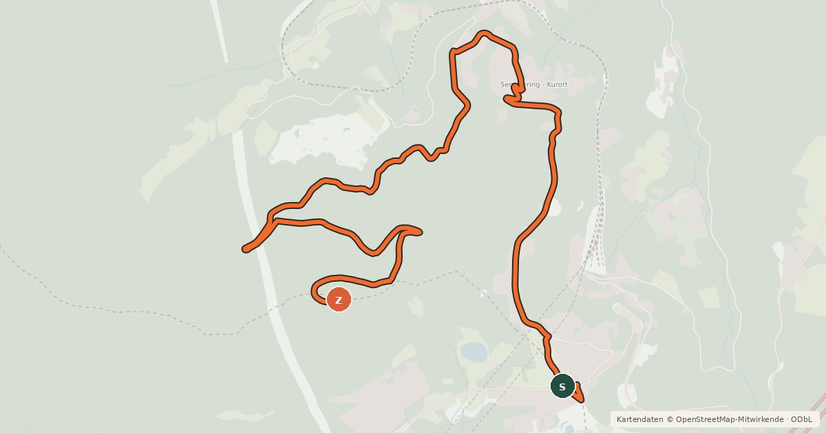 Kartenübersicht der Radroute Pinkenkogel-Strecke