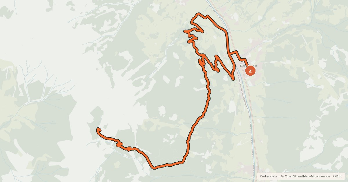 Kartenübersicht der Radroute Präaualm Runde