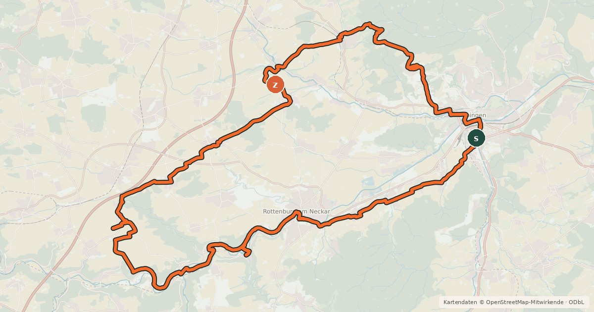 Kartenübersicht der Radroute Prima-Klima-Tour