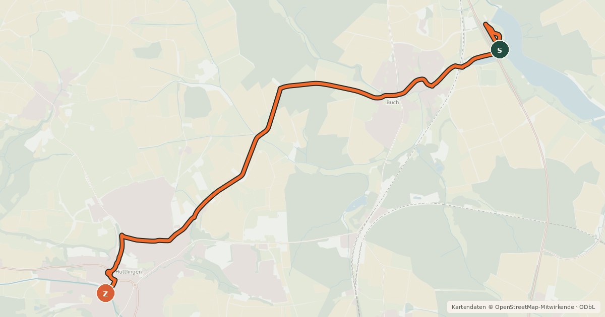 Kartenübersicht der Radroute Querverbindung Q12 (Kocher-Jagst-Radweg)