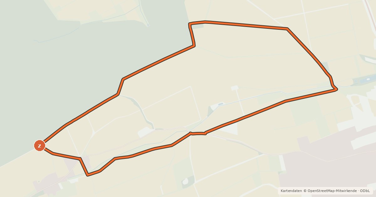 Kartenübersicht der Radroute R15