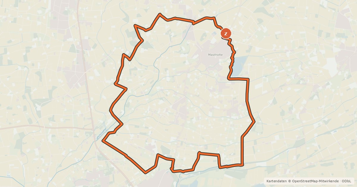 Kartenübersicht der Radroute R26