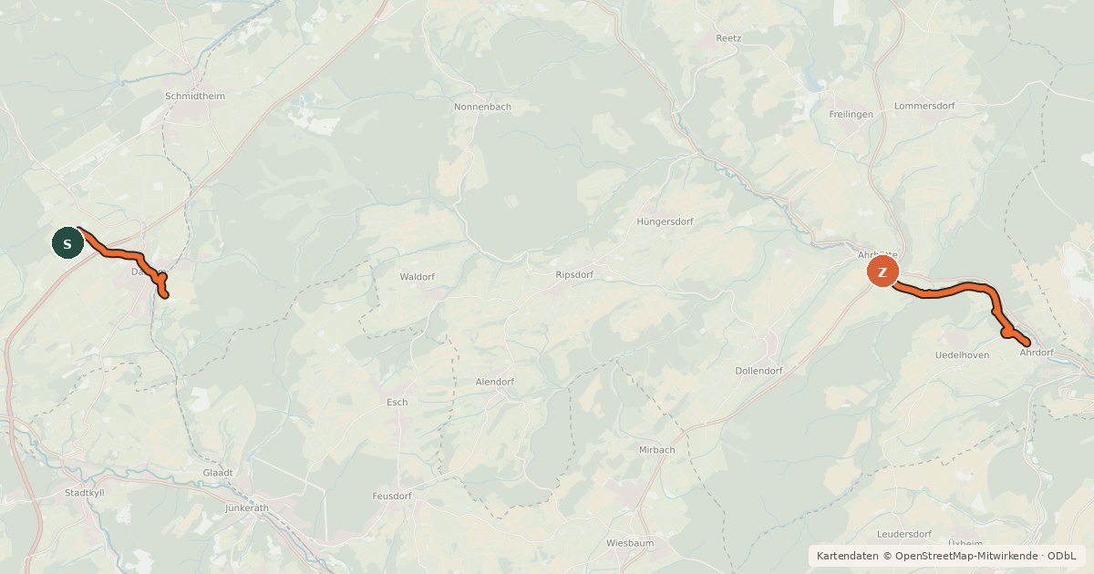 Kartenübersicht der Radroute R28 [NRW]
