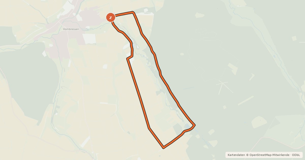 Kartenübersicht der Radroute R31