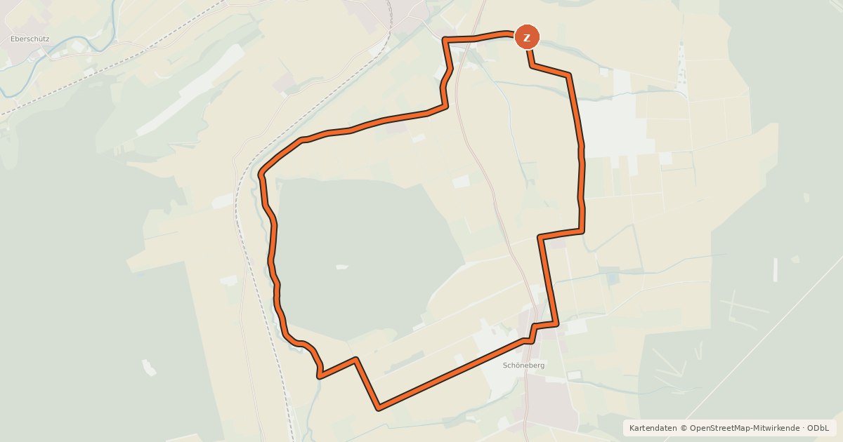 Kartenübersicht der Radroute R7