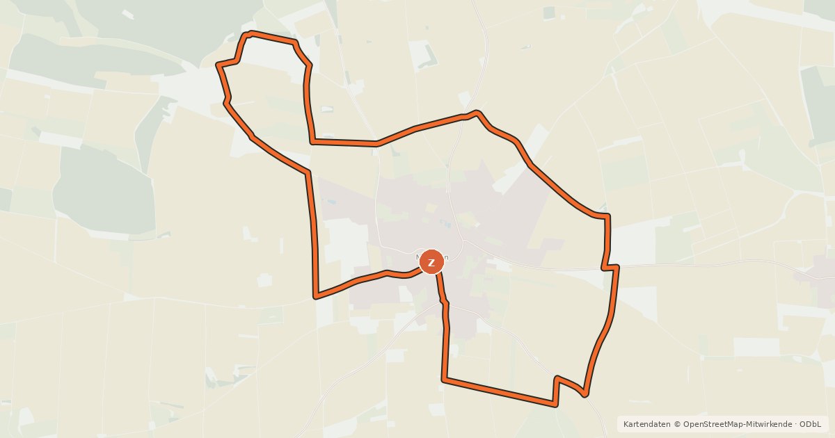 Kartenübersicht der Radroute Rad-Tour 11 Rund um Nellingen