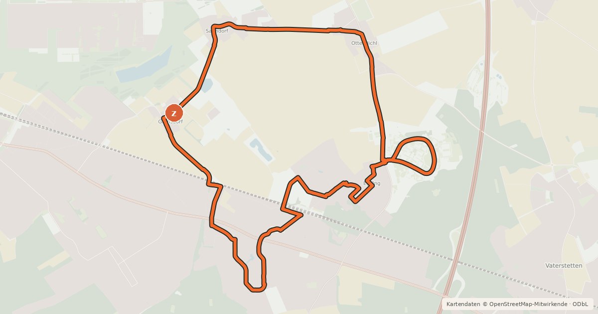 Kartenübersicht der Radroute Radl-Tour Haar