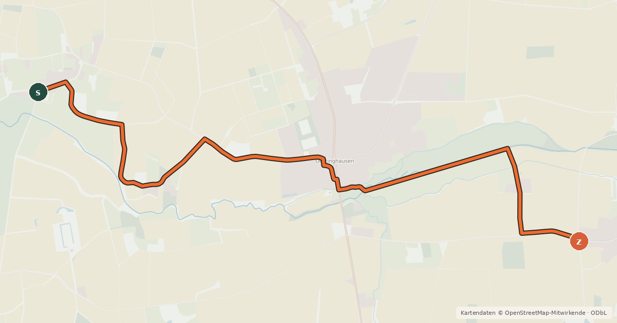 Kartenübersicht der Radroute Radroute 08-11