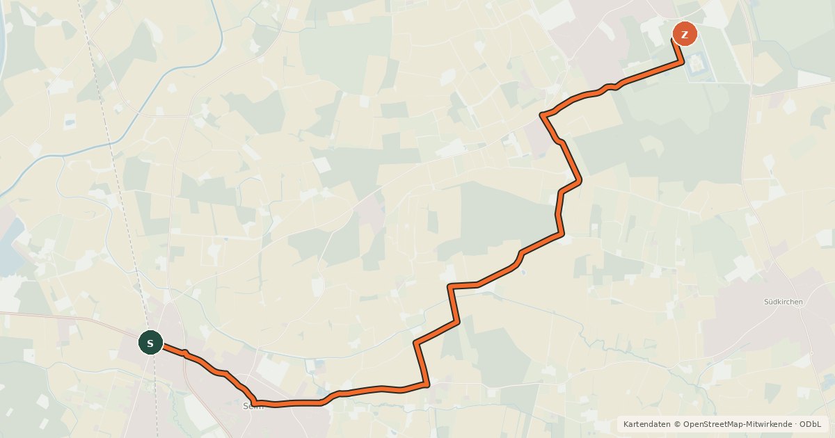 Kartenübersicht der Radroute Radroute 1-33