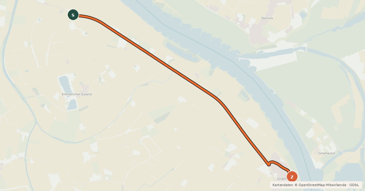Kartenübersicht der Radroute Radroute 12-48